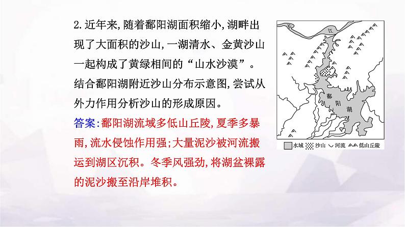 人教版高中地理必修第一册第四章第一节第二课时风沙地貌海岸地貌课件第7页