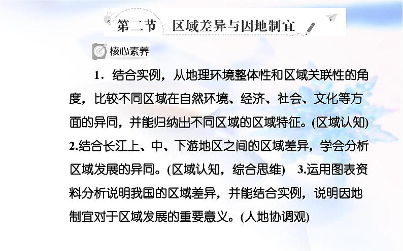 中图版高中地理选择性必修2第一章第二节区域差异与因地制宜课件02