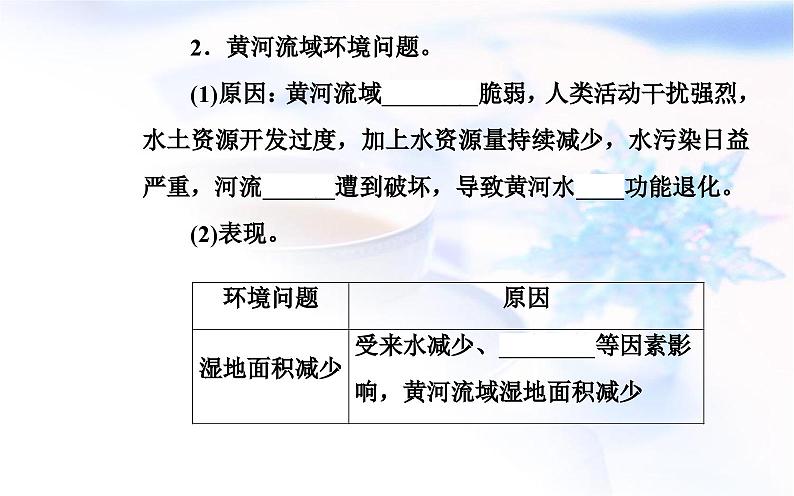 中图版高中地理选择性必修2第三章第三节黄河流域内部协作课件07