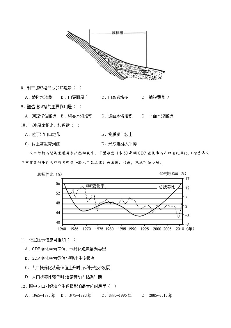 新高考地理模拟试卷07（原卷版+解析版）第3页