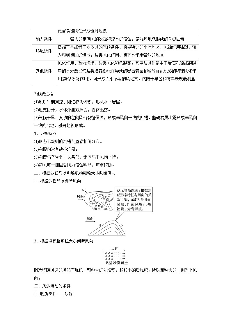 （人教版）新高考地理一轮复习课时精品学案 第1部分　第5章　第4讲　课时33　风沙地貌（含解析）第2页