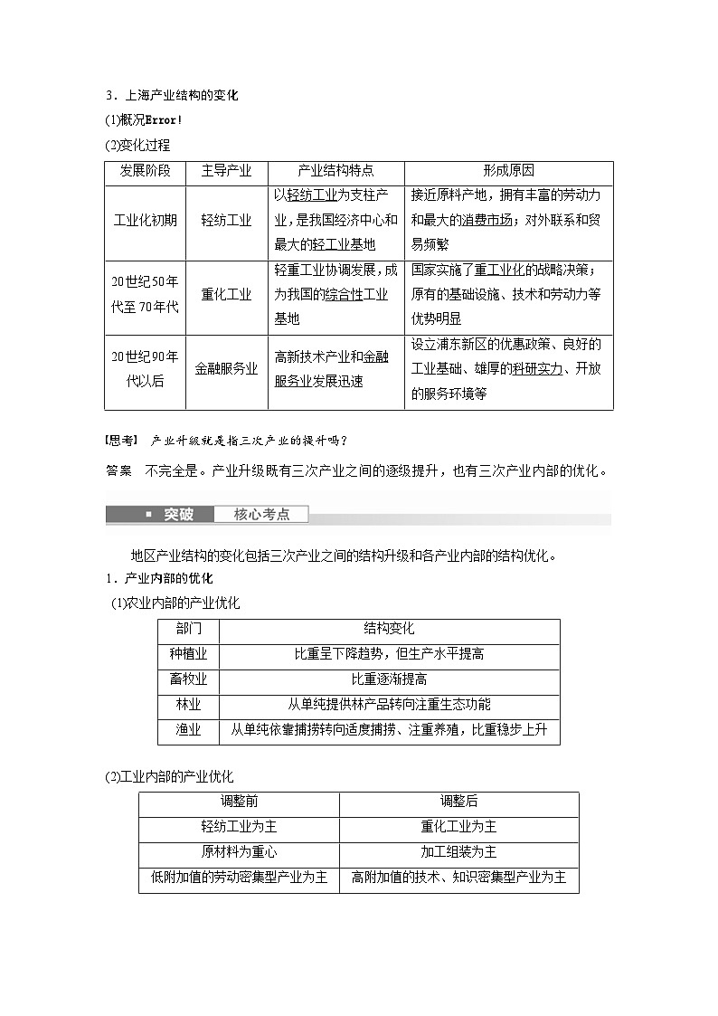 （人教版）新高考地理一轮复习课时精品学案 第3部分　第3章　课时64　地区产业结构变化（含解析）第2页