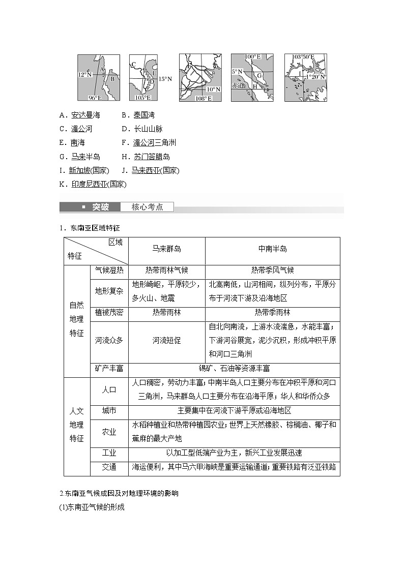 （人教版）新高考地理一轮复习课时精品学案 第5部分　第1章　第1讲　课时78　东南亚　中亚（含解析）第3页