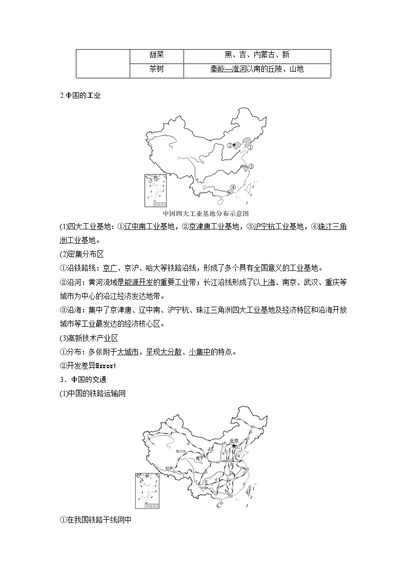 （人教版）新高考地理一轮复习课时精品学案 第5部分　第2章　第1讲　课时85　中国人文地理特征（含解析）第2页