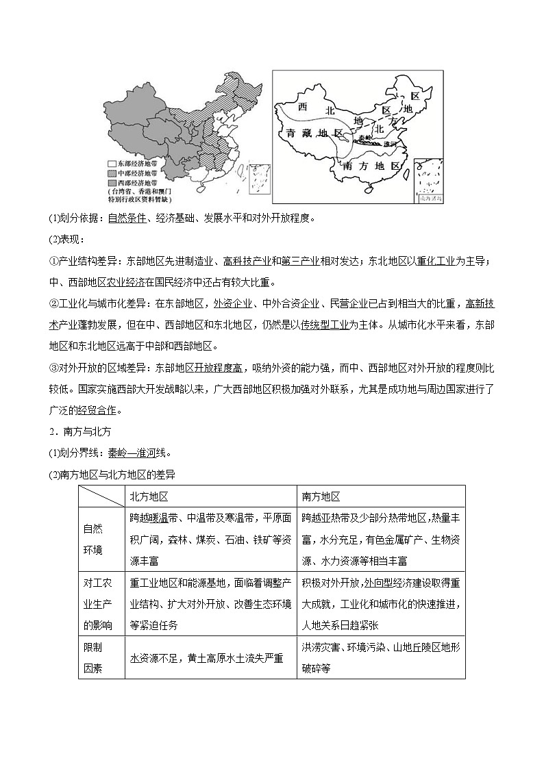 新高考地理一轮复习知识梳理+过关训练第22讲 区域及区域发展差异（含解析）03