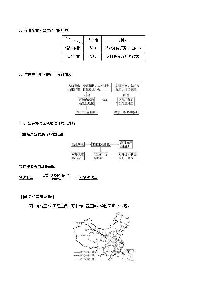 新高考地理一轮复习知识梳理+过关训练第23讲 区域经济联系（含解析）第3页