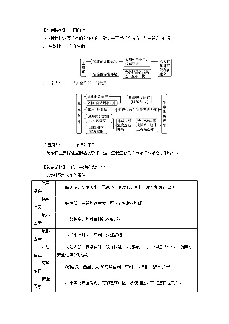 宇宙中的地球 高考地理一轮复习基础知识导学第2页