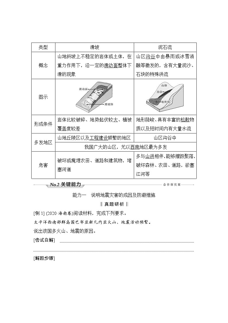 新高考地理一轮复习精品学案第23讲　地质灾害（含解析）03