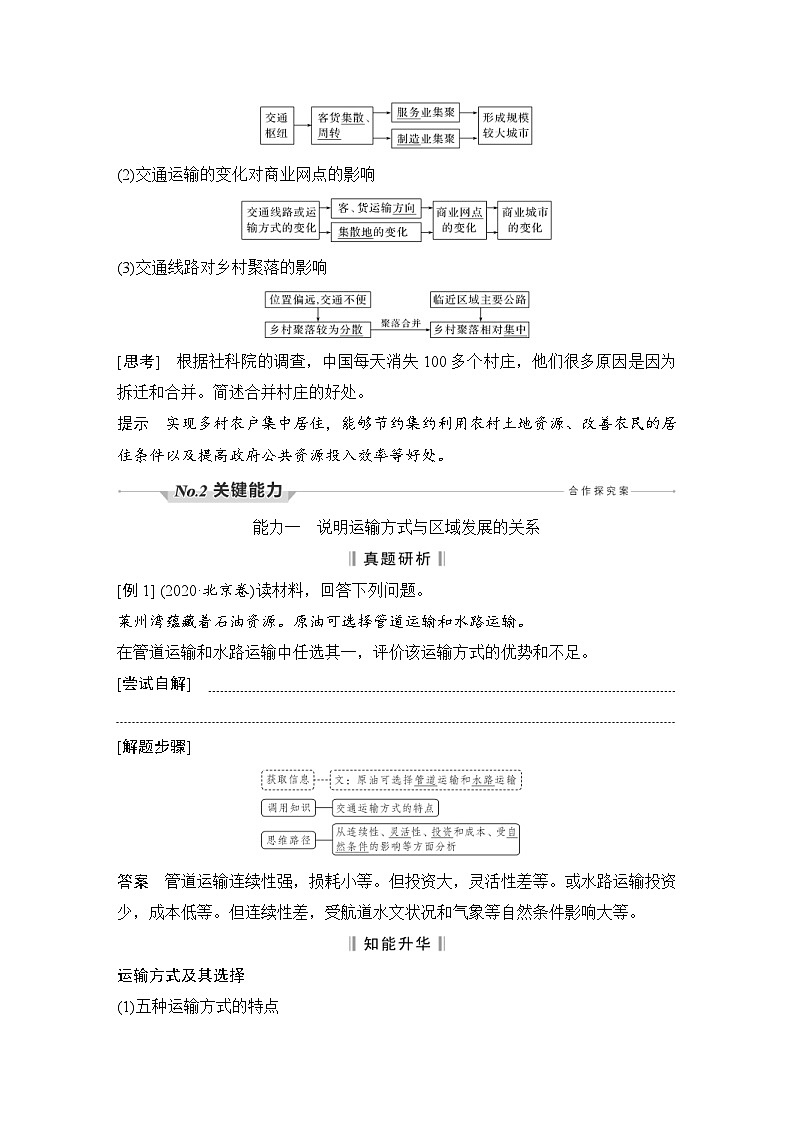 新高考地理一轮复习精品学案第32讲　交通运输布局与区域发展（含解析）第3页