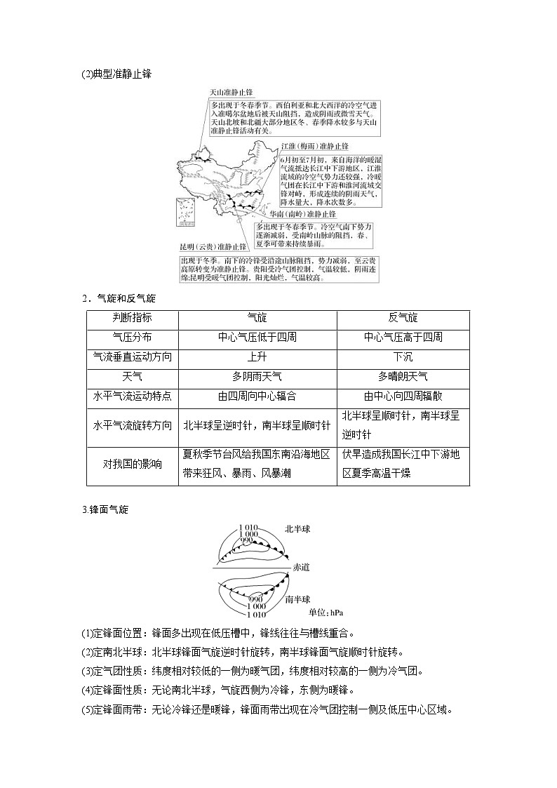 新高考地理二轮复习精品讲义 第1部分 专题突破 专题2 考点5　天气系统（含解析）03