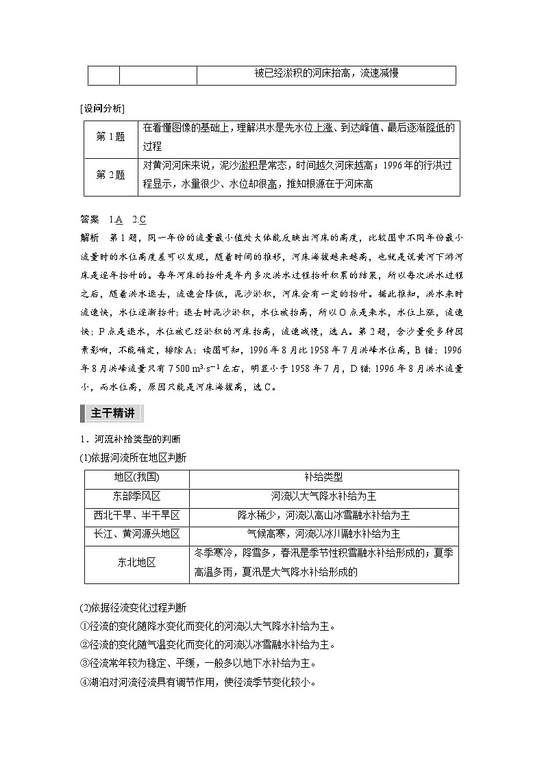 新高考地理二轮复习精品讲义 第1部分 专题突破 专题3 考点2　河流（含解析）02