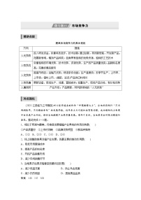 新高考地理二轮复习精品讲义 第1部分 专题突破 专题8 微专题15　市场竞争力（含解析）