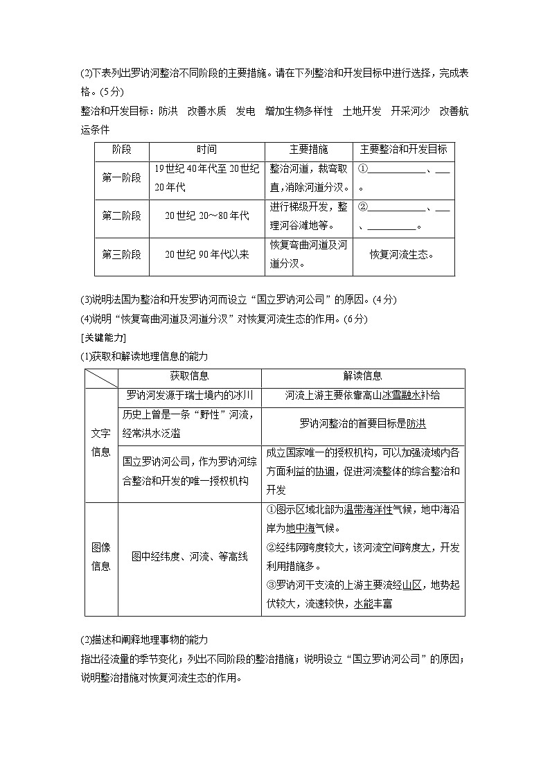 新高考地理二轮复习精品讲义 第1部分 专题突破 专题12 考点1　流域内协调发展（含解析）第3页