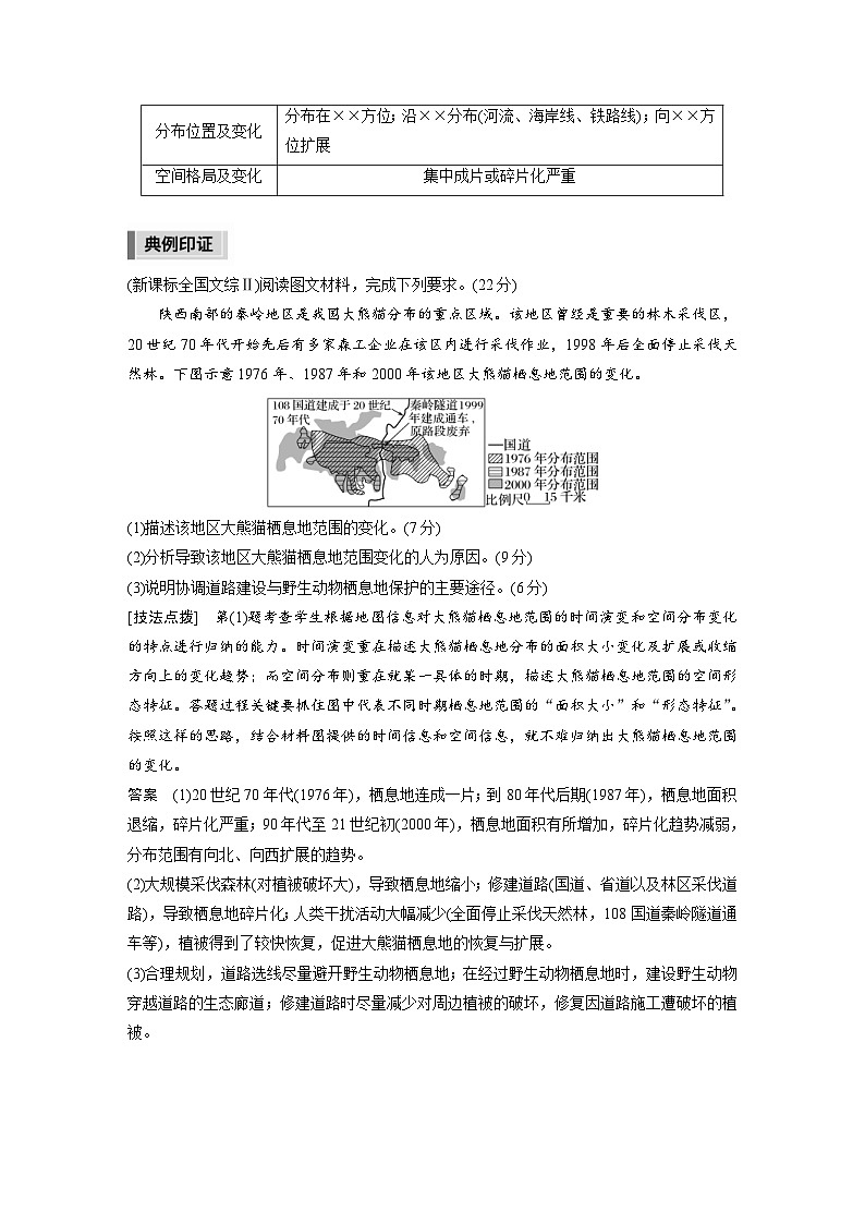 新高考地理二轮复习精品讲义 第3部分 素养提升 2 技法1　分布特征类（含解析）02