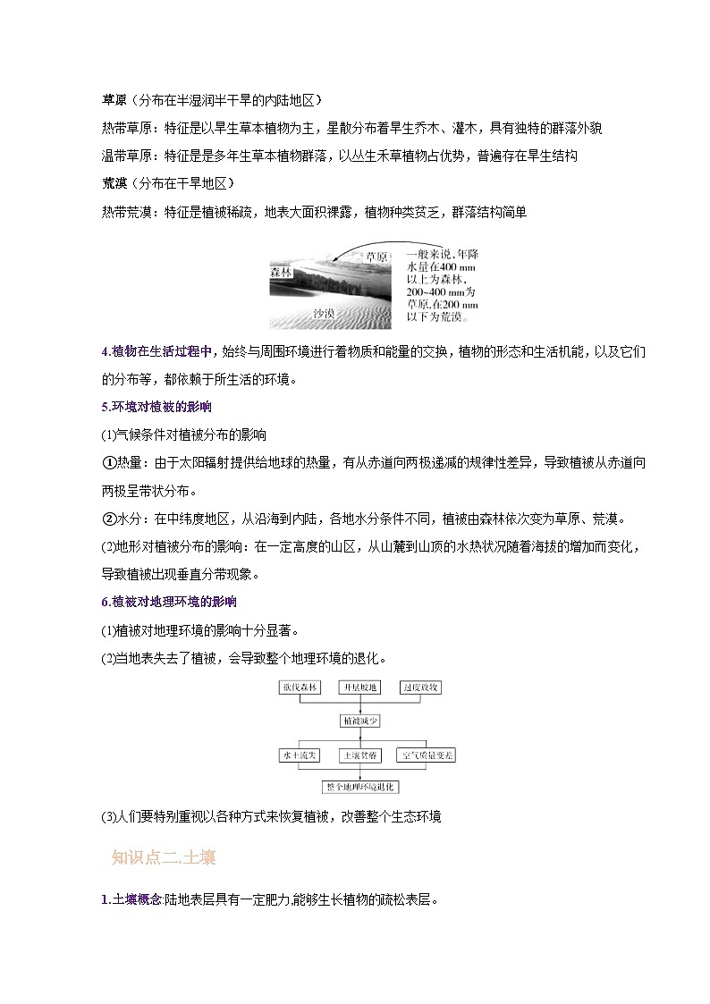 新高考地理一轮复习精讲精练专题09 植被与土壤（含解析）第2页