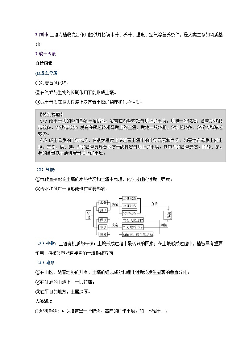 新高考地理一轮复习精讲精练专题09 植被与土壤（含解析）第3页