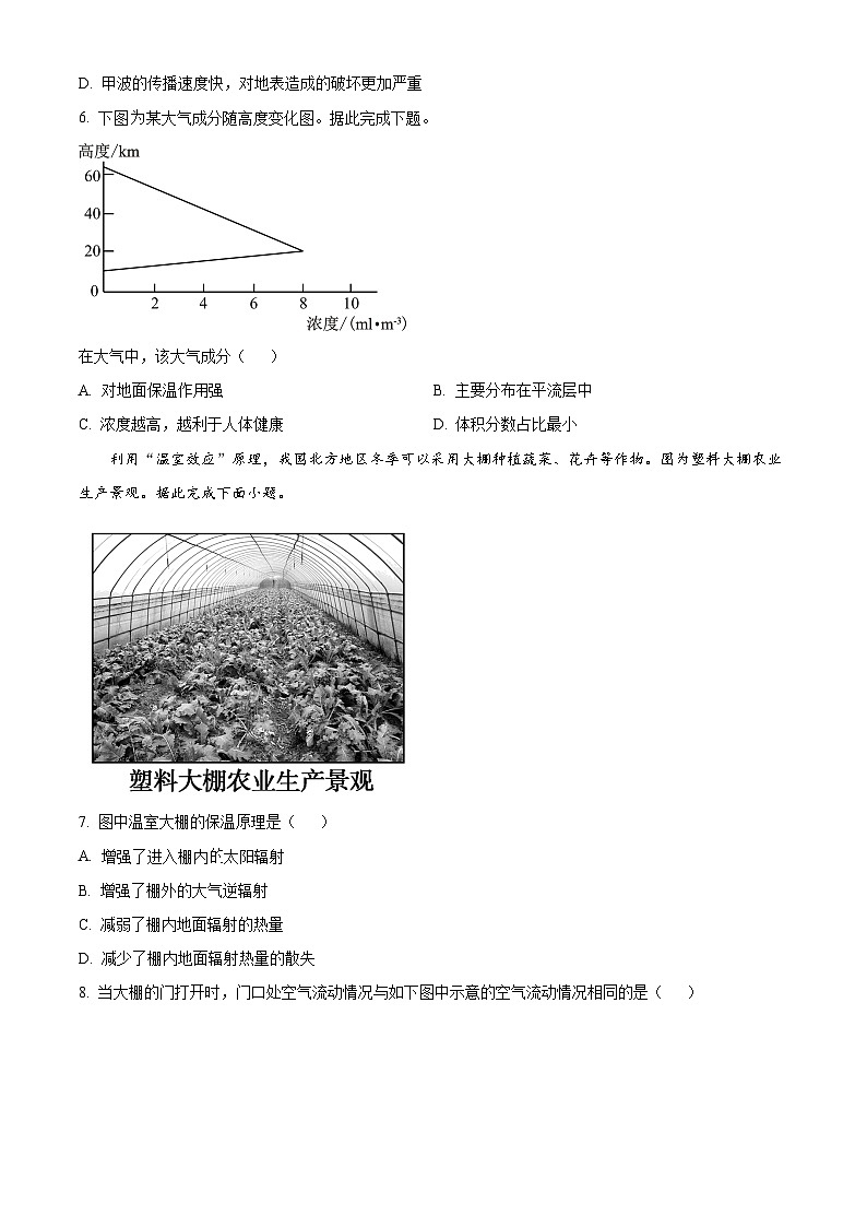 【期中真题】辽宁省重点高中沈阳市郊联体2022-2023学年高一上学期期中地理试题（原卷版）第3页