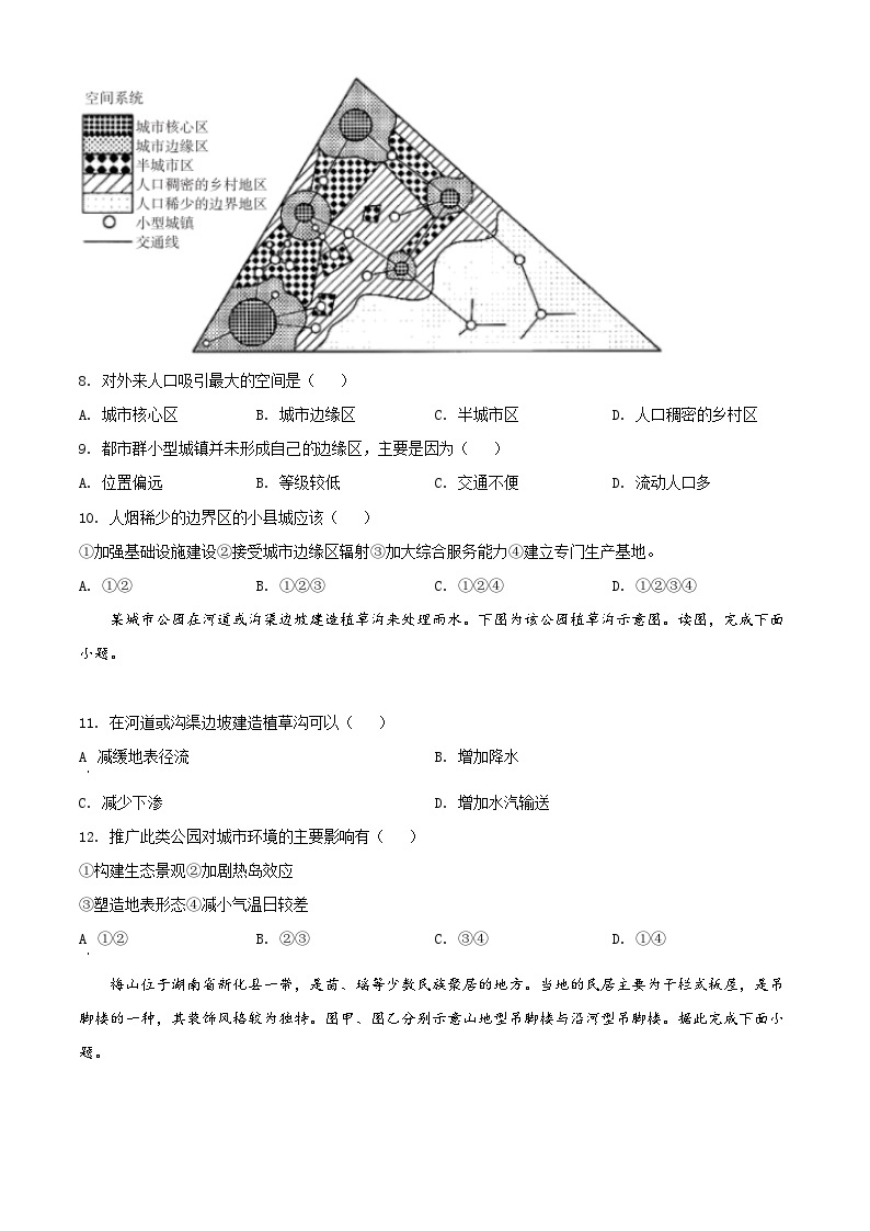 【期中真题】湖南省长沙市南雅中学2021-2022学年高一下学期期中地理试题.zip03