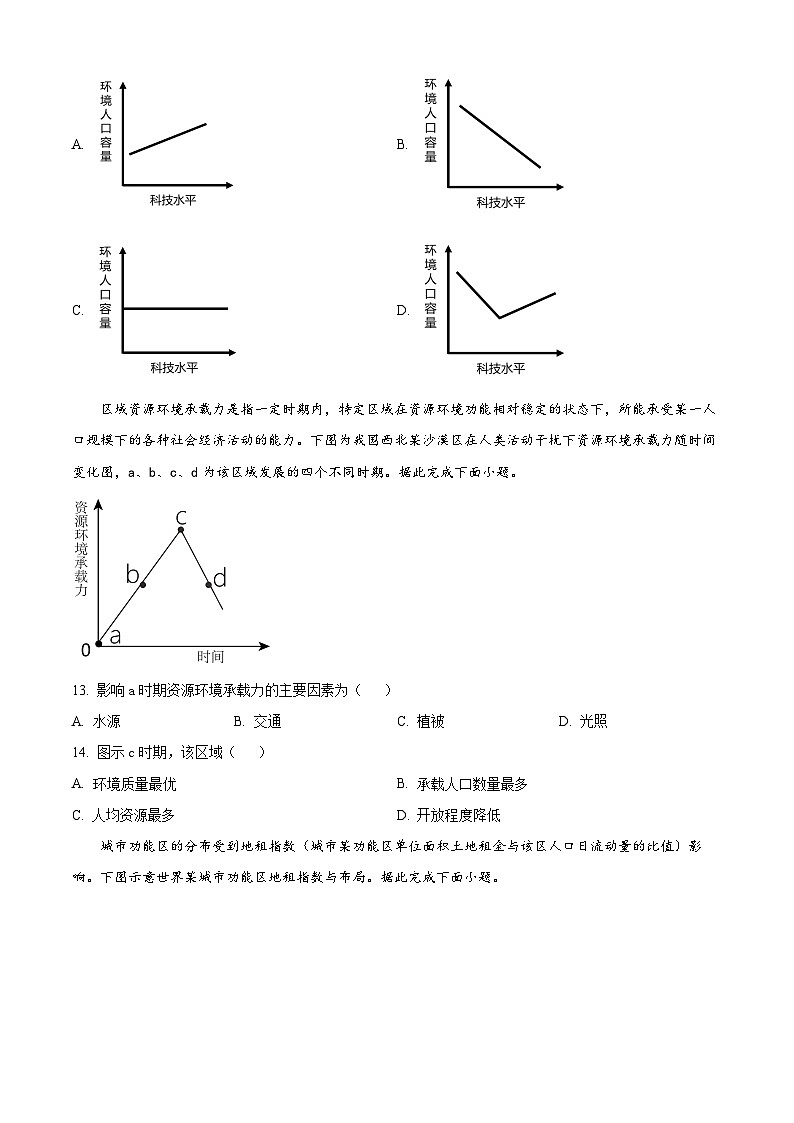 【期中真题】甘肃省天水市第一中学2022-2023学年高一下学期期中地理试题.zip03
