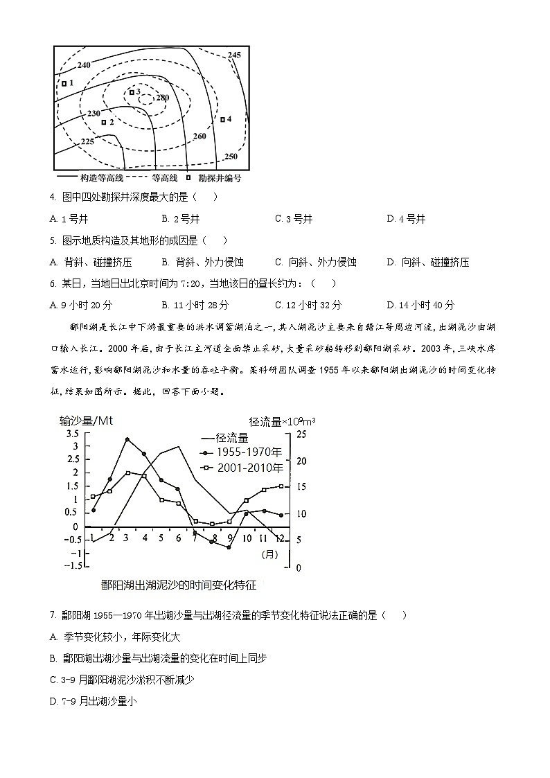【期中真题】四川省成都市树德中学2021-2022学年高三上学期11月阶段性测试（期中）文综地理试题.zip02