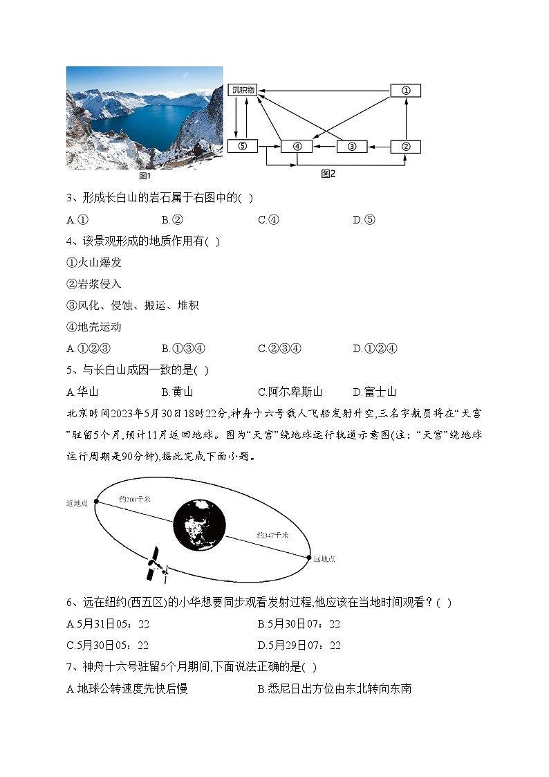 浙江省浙南名校2023-2024学年高二上学期10月联考地理试卷(含答案)第2页