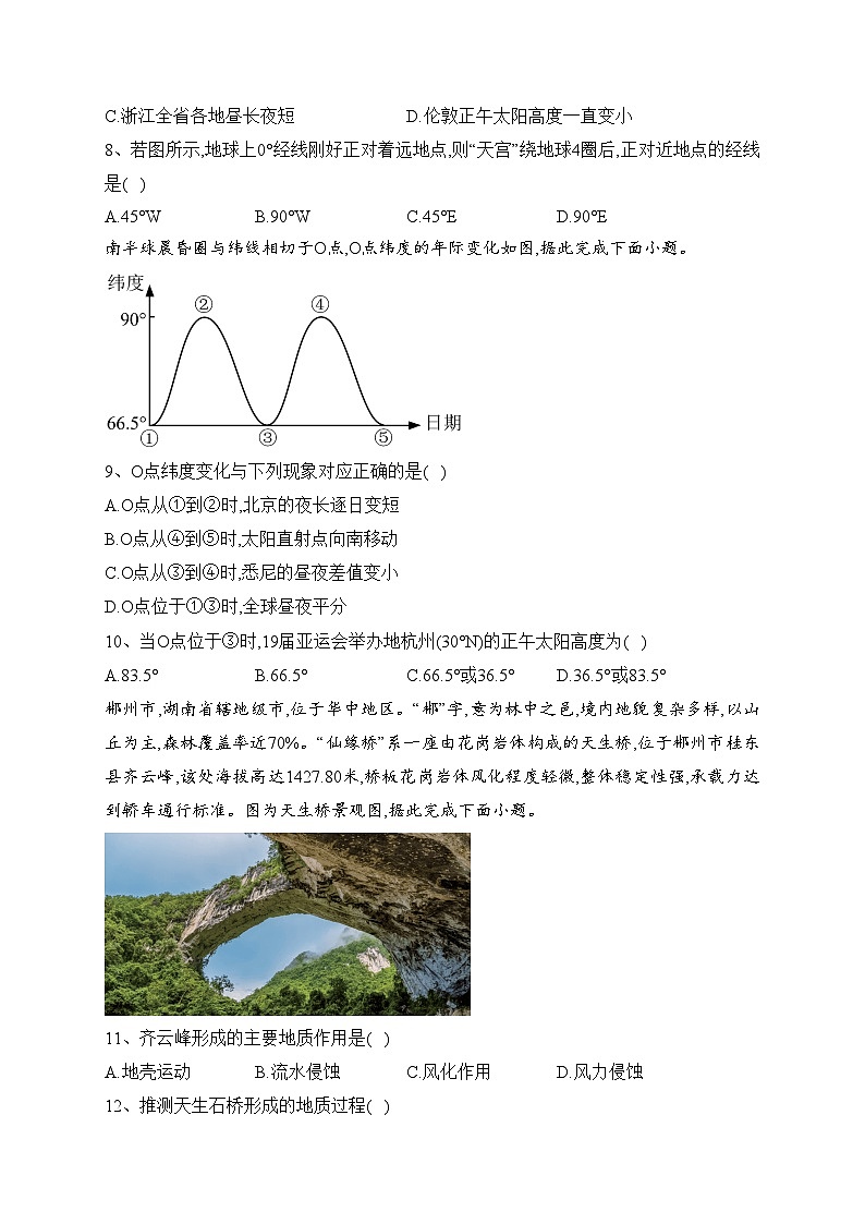 浙江省浙南名校2023-2024学年高二上学期10月联考地理试卷(含答案)第3页
