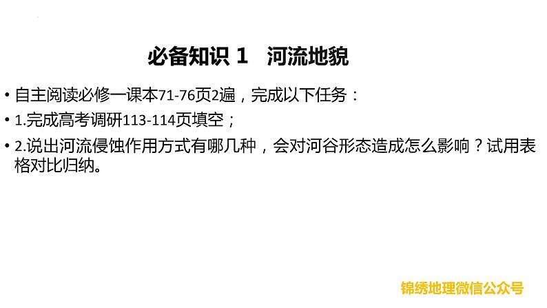 2024届高考地理一轮复习课件4.2 河流侵蚀地貌+堆积地貌第6页