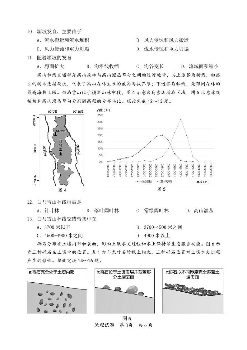 2024届广东省惠州市高三上学期二模地理试题及答案03
