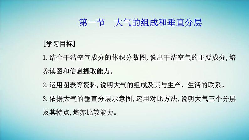 2023_2024学年新教材高中地理第二章地球上的大气第一节大气的组成和垂直分层课件新人教版必修第一册02