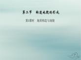 新教材適用2023_2024學(xué)年高中地理第2章地表形態(tài)的塑造第2節(jié)構(gòu)造地貌的形成第1課時(shí)地質(zhì)構(gòu)造與地貌課件新人教版選擇性必修1