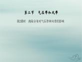 新教材适用2023_2024学年高中地理第3章大气的运动第2节气压带和风带第2课时海陆分布对气压带和风带的影响课件新人教版选择性必修1