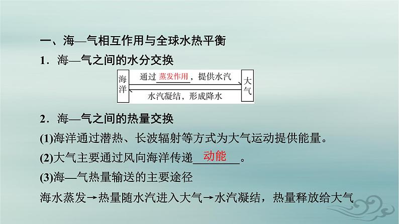 新教材适用2023_2024学年高中地理第4章水的运动第3节海_气相互作用课件新人教版选择性必修108