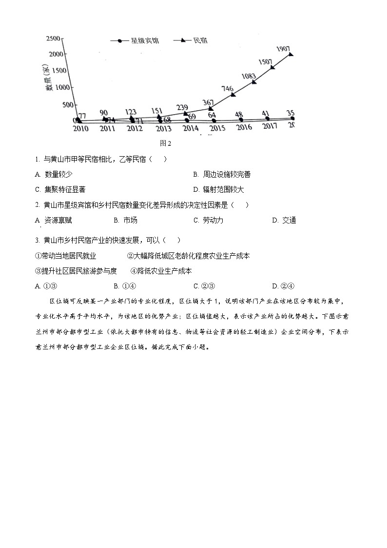 安徽省部分学校2023-2024学年高三上学期摸底大联考地理试题02