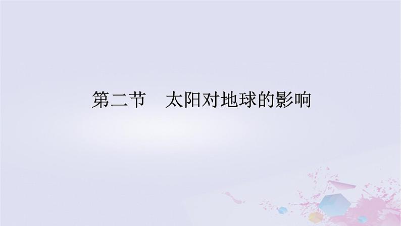 2024版新教材高中地理第一章宇宙中的地球1.2太阳对地球的影响课件新人教版必修第一册第1页