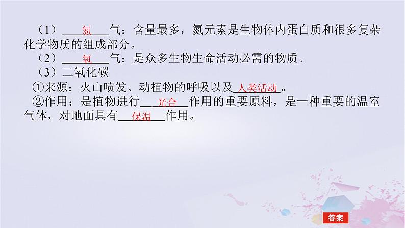 2024版新教材高中地理第二章自然地理要素及现象2.2大气的组成与垂直分层课件中图版必修第一册06