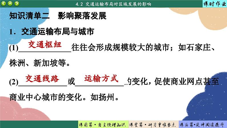 高中地理人教版（2019）必修第二册4.2 区域发展对交通运输布局的影响课件第6页