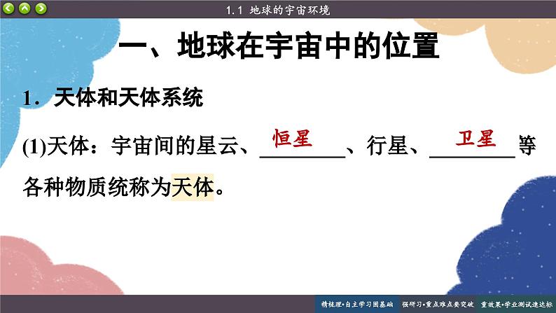 高中地理人教版（2019）必修第一册1.1地球的宇宙环境课件第4页