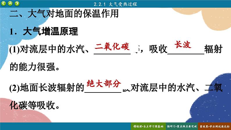 高中地理人教版（2019）必修第一册2.2.1大气受热过程课件第6页