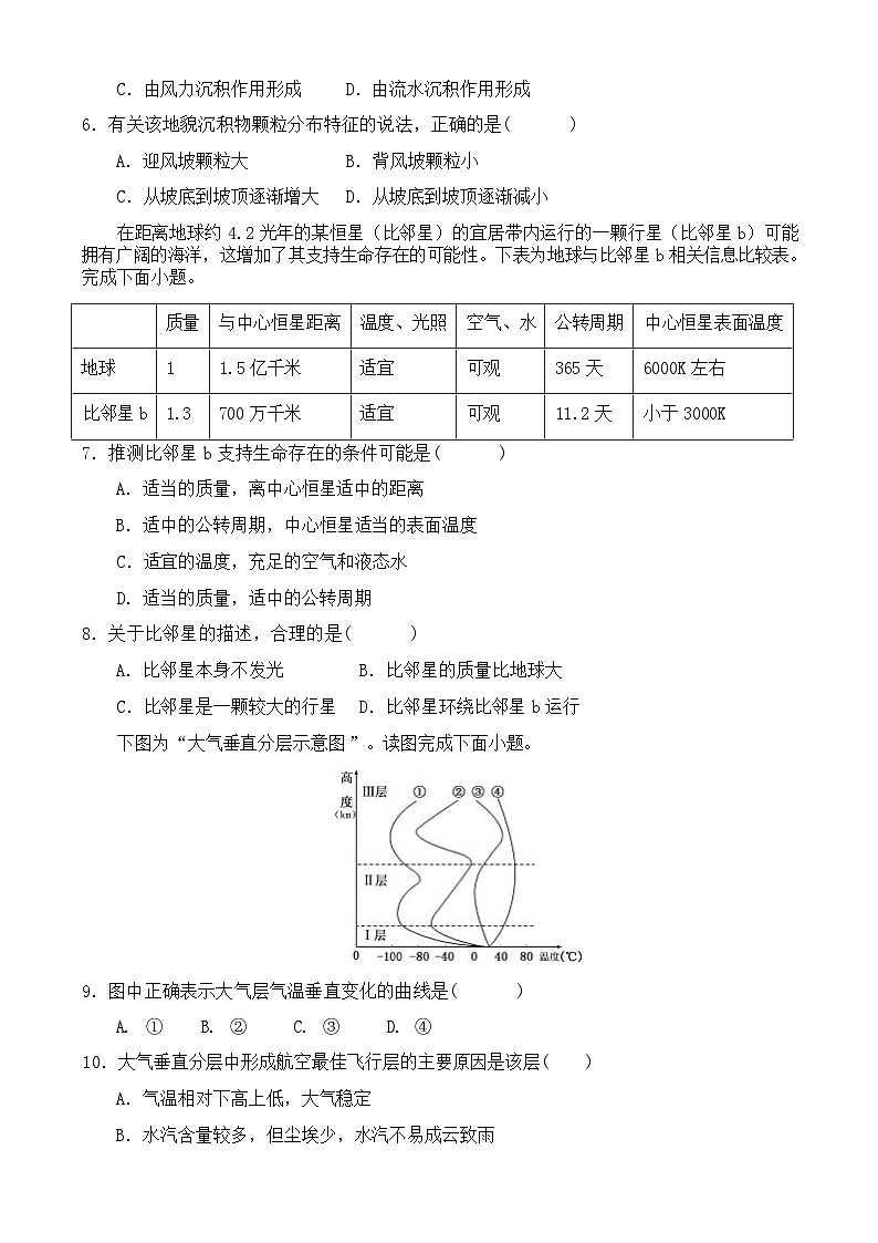 河北省高碑店市崇德实验中学2023-2024学年高一上学期11月月考地理试卷第3页