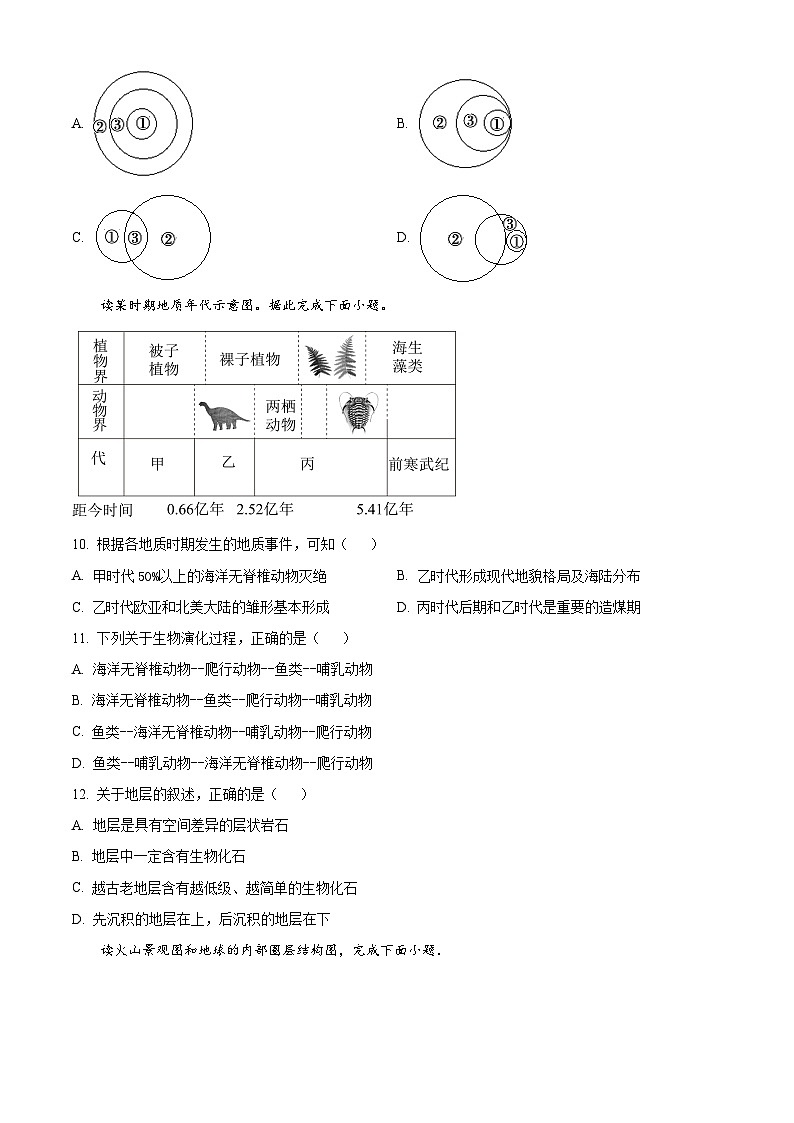 四川省南充市阆中东风中学校2023-2024学年高一上学期第一次段考地理试题  Word版无答案第3页