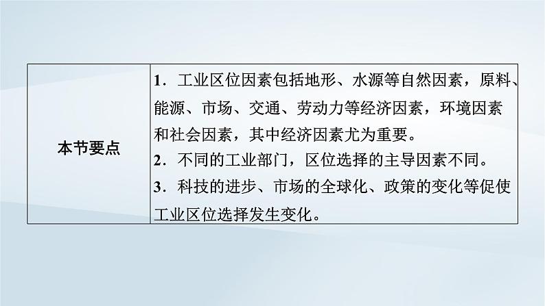 新教材2023年高中地理第3章产业区位因素第2节工业区位因素及其变化课件新人教版必修第二册04