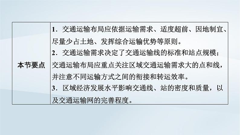 新教材2023年高中地理第4章交通运输布局与区域发展第1节区域发展对交通运输布局的影响课件新人教版必修第二册08