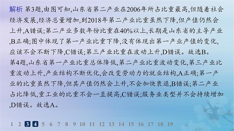 新教材2023_2024学年高中地理第3章城市产业与区域发展素养综合训练课件新人教版选择性必修2第7页