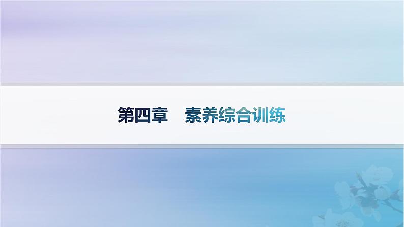 新教材2023_2024学年高中地理第4章区际联系与区域协调发展素养综合训练课件新人教版选择性必修2第1页