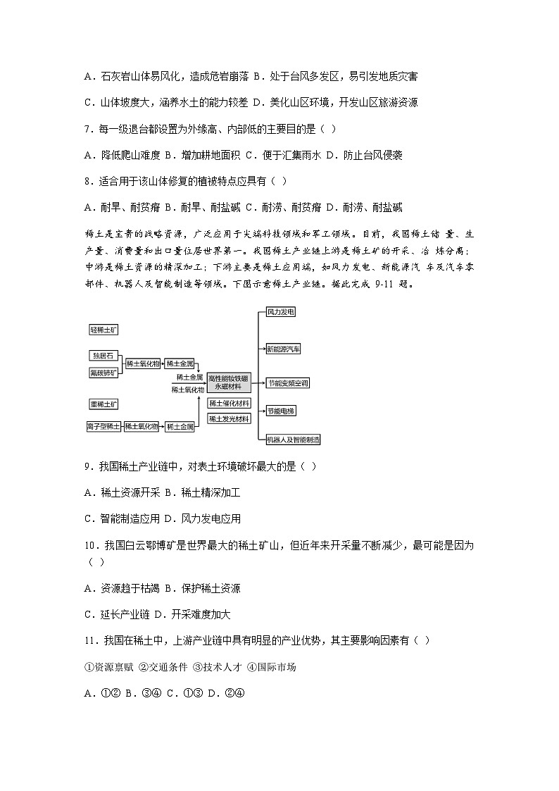 河南省南阳市部分中学2023-2024学年高二上学期期中考试地理试题（含答案）03