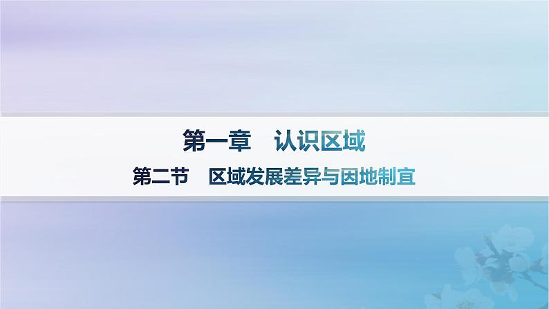 新教材2023_2024学年高中地理第1章认识区域第2节区域发展差异与因地制宜分层作业课件湘教版选择性必修201