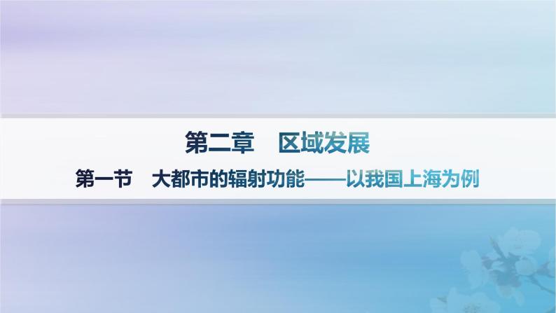 新教材2023_2024学年高中地理第2章区域发展第1节大都市的辐射功能__以我国上海为例分层作业课件湘教版选择性必修201