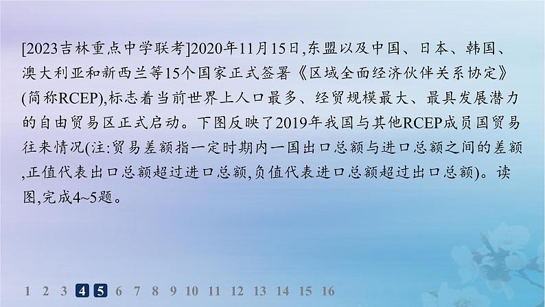 新教材2023_2024学年高中地理第3章区域合作第4节“一带一路”倡议与国际合作分层作业课件湘教版选择性必修205