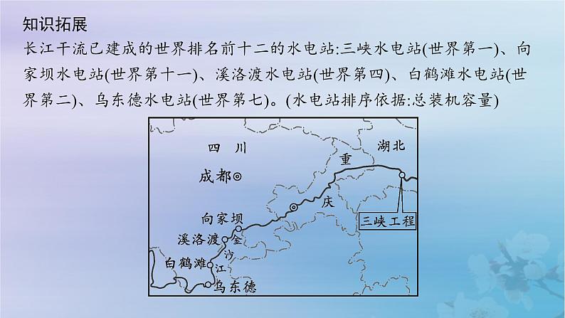 新教材2023_2024学年高中地理第3章区域合作第3节长江流域协作开发与环境保护第2课时长江水能开发与环境保护课件湘教版选择性必修205