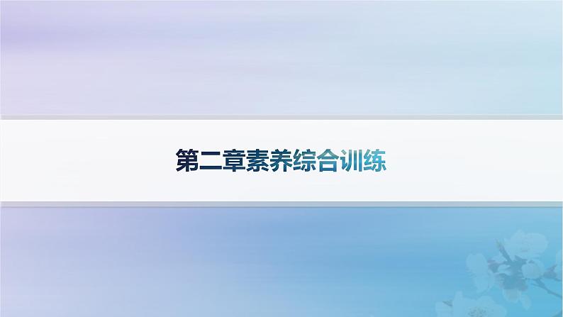 新教材2023_2024学年高中地理第2章区域发展素养综合训练课件湘教版选择性必修201